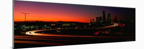 Skyline with S in Road, Seattle, Washington, USA-Terry Eggers-Mounted Photographic Print