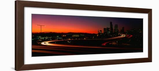 Skyline with S in Road, Seattle, Washington, USA-Terry Eggers-Framed Photographic Print