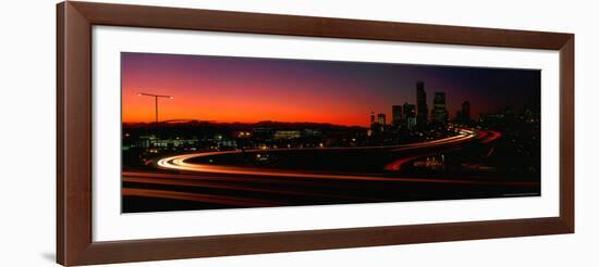 Skyline with S in Road, Seattle, Washington, USA-Terry Eggers-Framed Photographic Print