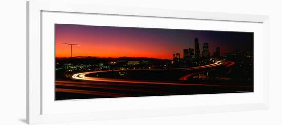 Skyline with S in Road, Seattle, Washington, USA-Terry Eggers-Framed Photographic Print