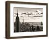 Skyline with the Empire State Building and the One World Trade Center, Manhattan, NYC, Sepia Light-Philippe Hugonnard-Framed Photographic Print