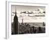 Skyline with the Empire State Building and the One World Trade Center, Manhattan, NYC, Sepia Light-Philippe Hugonnard-Framed Photographic Print