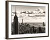 Skyline with the Empire State Building and the One World Trade Center, Manhattan, NYC, Sepia Light-Philippe Hugonnard-Framed Photographic Print