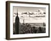 Skyline with the Empire State Building and the One World Trade Center, Manhattan, NYC, Sepia Light-Philippe Hugonnard-Framed Premium Photographic Print