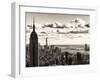 Skyline with the Empire State Building and the One World Trade Center, Manhattan, NYC, Sepia Light-Philippe Hugonnard-Framed Premium Photographic Print