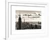 Skyline with the Empire State Building and the One World Trade Center, Manhattan, NYC, Sepia Light-Philippe Hugonnard-Framed Art Print