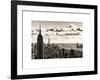 Skyline with the Empire State Building and the One World Trade Center, Manhattan, NYC, Sepia Light-Philippe Hugonnard-Framed Art Print