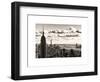 Skyline with the Empire State Building and the One World Trade Center, Manhattan, NYC, Sepia Light-Philippe Hugonnard-Framed Art Print
