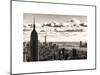 Skyline with the Empire State Building and the One World Trade Center, Manhattan, NYC, Sepia Light-Philippe Hugonnard-Mounted Art Print