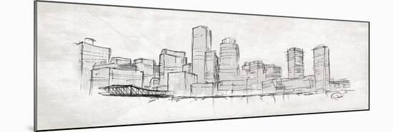 Skyline-OnRei-Mounted Art Print