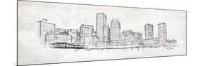 Skyline-OnRei-Mounted Art Print