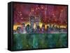 Skyline-Dean Russo- Exclusive-Framed Stretched Canvas