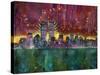 Skyline-Dean Russo- Exclusive-Stretched Canvas