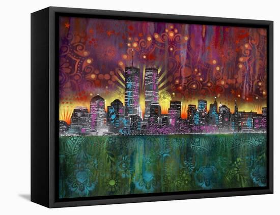 Skyline-Dean Russo- Exclusive-Framed Stretched Canvas