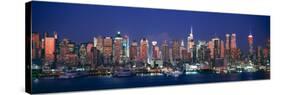 Skylines at Dusk, Manhattan, New York City, New York State, USA-null-Stretched Canvas