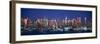 Skylines at Dusk, Manhattan, New York City, New York State, USA-null-Framed Photographic Print