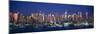 Skylines at Dusk, Manhattan, New York City, New York State, USA-null-Mounted Photographic Print