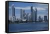 Skylines at the waterfront, Coral Sea, Surfer's Paradise, Gold Coast, Queensland, Australia-Panoramic Images-Framed Stretched Canvas