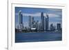 Skylines at the waterfront, Coral Sea, Surfer's Paradise, Gold Coast, Queensland, Australia-Panoramic Images-Framed Photographic Print