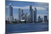 Skylines at the waterfront, Coral Sea, Surfer's Paradise, Gold Coast, Queensland, Australia-Panoramic Images-Mounted Photographic Print