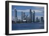 Skylines at the waterfront, Coral Sea, Surfer's Paradise, Gold Coast, Queensland, Australia-Panoramic Images-Framed Photographic Print