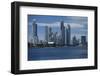 Skylines at the waterfront, Coral Sea, Surfer's Paradise, Gold Coast, Queensland, Australia-Panoramic Images-Framed Photographic Print