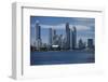 Skylines at the waterfront, Coral Sea, Surfer's Paradise, Gold Coast, Queensland, Australia-Panoramic Images-Framed Photographic Print