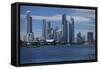 Skylines at the waterfront, Coral Sea, Surfer's Paradise, Gold Coast, Queensland, Australia-Panoramic Images-Framed Stretched Canvas
