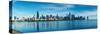 Skylines at the waterfront, Lake Michigan, Chicago, Cook County, Illinois, USA-null-Stretched Canvas