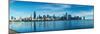 Skylines at the waterfront, Lake Michigan, Chicago, Cook County, Illinois, USA-null-Mounted Photographic Print