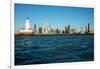 Skylines at the waterfront, Lake Michigan, Chicago, Cook County, Illinois, USA-null-Framed Photographic Print