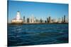 Skylines at the waterfront, Lake Michigan, Chicago, Cook County, Illinois, USA-null-Stretched Canvas