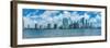 Skylines at the waterfront, Miami, Miami-Dade County, Florida, USA-null-Framed Photographic Print