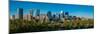 Skylines in a city, Bow River, Calgary, Alberta, Canada-null-Mounted Photographic Print