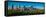 Skylines in a city, Bow River, Calgary, Alberta, Canada-null-Framed Stretched Canvas