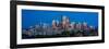 Skylines in a city, Calgary, Alberta, Canada-null-Framed Photographic Print