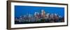 Skylines in a city, Calgary, Alberta, Canada-null-Framed Photographic Print