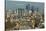 Skylines with Canary Wharf and Offices, London, England, United Kingdom-Charles Bowman-Stretched Canvas