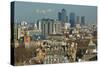 Skylines with Canary Wharf and Offices, London, England, United Kingdom-Charles Bowman-Stretched Canvas