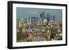 Skylines with Canary Wharf and Offices, London, England, United Kingdom-Charles Bowman-Framed Photographic Print