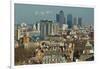 Skylines with Canary Wharf and Offices, London, England, United Kingdom-Charles Bowman-Framed Photographic Print