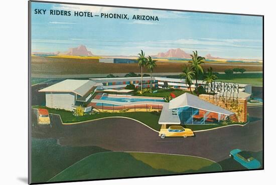 Skyriders Hotel, Phoenix, Arizona-null-Mounted Art Print