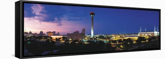 Skyscraper in a City, San Antonio, Texas, USA-null-Framed Stretched Canvas