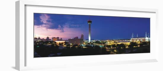 Skyscraper in a City, San Antonio, Texas, USA-null-Framed Photographic Print