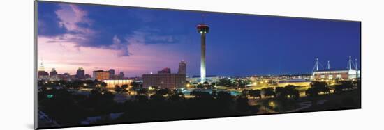 Skyscraper in a City, San Antonio, Texas, USA-null-Mounted Photographic Print