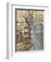 Skyscraper Table Tower-null-Framed Art Print