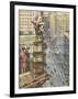 Skyscraper Table Tower-null-Framed Art Print