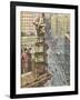 Skyscraper Table Tower-null-Framed Art Print