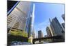 Skyscrapers Along the Chicago River, Including Trump Tower, Chicago, Illinois, USA-Amanda Hall-Mounted Photographic Print