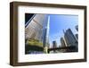 Skyscrapers Along the Chicago River, Including Trump Tower, Chicago, Illinois, USA-Amanda Hall-Framed Photographic Print